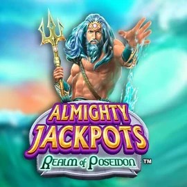Almighty Jackpots – Realm of Poseidon by Novomatic, showcased at reelson.eu.com – game logo
