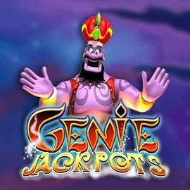 Genie Jackpots slot logo by Blueprint Gaming at O'Reels Casino UK